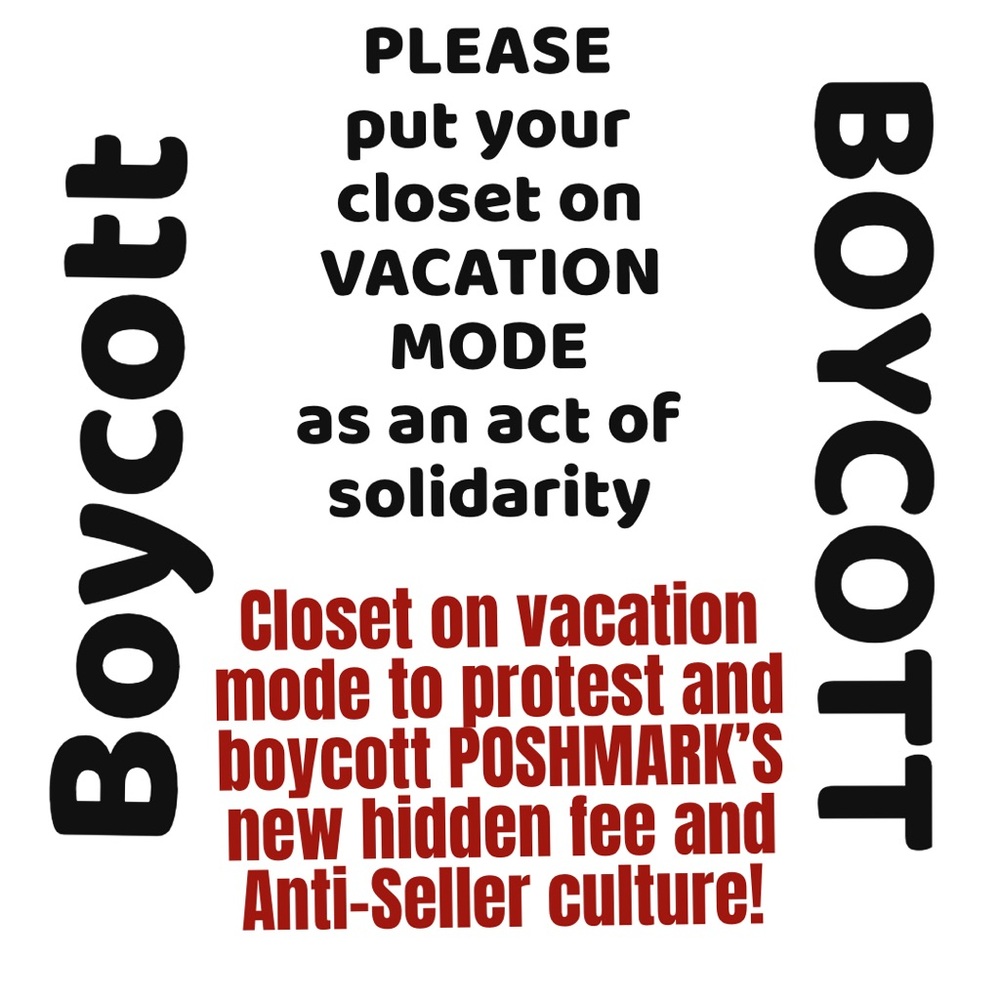 BOYCOTT this platform! Put your closet on vacation mode